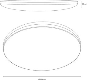 LED stropné svietidlo HUGO LED/21/32/42W/230V 3000/4000/6500K, priemer 45 cm, IP54, čierne