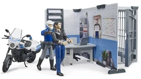 Bruder 62732 BWorld Policajná stanica s motorkou, 1:16