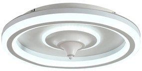 Biele LED stropné svietidlo na diaľkové ovládanie/s ventilátorom Alan – SULION