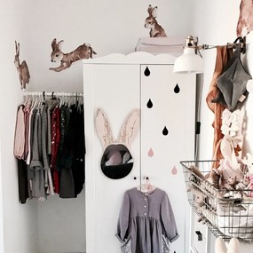 Samolepka do detskej izby sada rozprávkových králikov