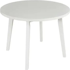 Okrúhly jedálenský stôl Norveg 100 cm, bielená borovica/biely%