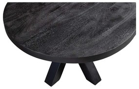 Konferenčný stolík z mangového dreva Glendale Black 90 cm Mahom