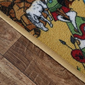 AladinWorld Expres, Detský kusový koberec Western kruh, 200x200 (priemer) kruh, viacfarebná, detská izba