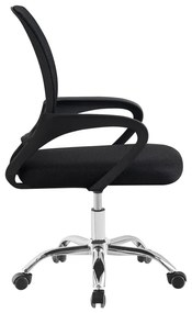 Kancelárska stolička, čierna/čierna, DEX 4 NEW