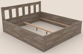 Posteľ s úložným priestorom Tema Box 180x200 cm, šedý buk