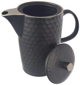 Čierna keramická kanvica na čaj 1,3 l Tea Time – Orion