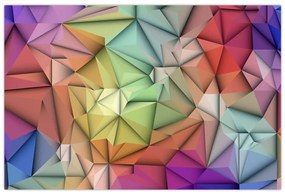 Obraz - Polygonálna abstrakcia (90x60 cm)