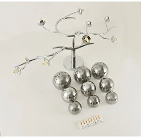 Brilagi - LED Prisadený luster MISTEL 9xG9/3W/230V lesklý chróm/dymová