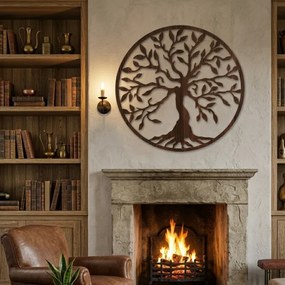 Drevený strom života na stenu kruh | SENTOP HDF0155-S