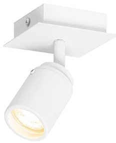 Moderný štvorcový biely kúpeľňový bodový reflektor IP44 - Ducha