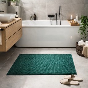 Kúpeľňová predložka Chenille Velvet zelená, 40x60, zelená, kúpeľňa, Multi-decor