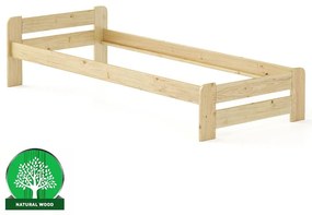 Posteľ borovica LK099–80x200 surová