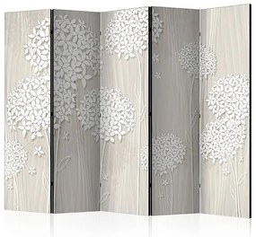 Paraván - Paper Dandelions II [Room Dividers] Veľkosť: 225x172, Verzia: Akustický