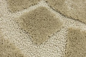 Kúpeľňový koberček svetlobéžový kruh