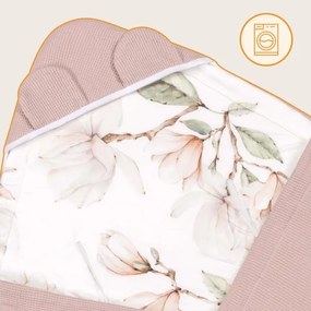 Lionelo - Zavinovačka do autosedačky TRAVEL SWADDLE 90x90 cm Béžová Magnólia