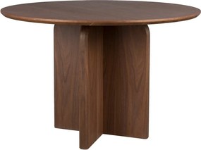 Okrúhly jedálenský stôl v dekore orecha ø 120 cm Laurent – White Label