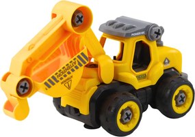 LEAN Toys RC bager na diaľkové ovládanie so skrutkovačom žltý 2v1