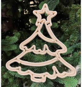 DECOLED Vánoční stromeček, 30 cm, bílá