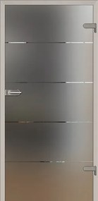 Sklenené dvere Naturel Glasa ľavé 60 cm pásky GLASA260L
