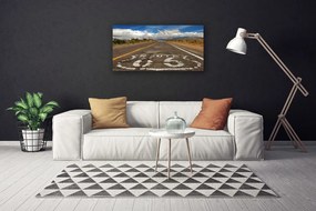 Obraz Canvas Cesta na púšti diaľnica 120x60 cm