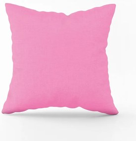 Bavlnená obliečka na vankúš - ružová Veľkost obliečok: 50 x 50 cm, Zapínanie: Gombíky