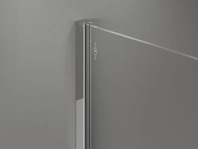 Mexen, Mexen Kioto-X sprchová stena 150 x 200 cm, 10 mm priehľadná, chróm - 800-150-101-01-00-X
