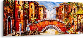 Obraz - Olejomaľba mesta III. (120x50 cm)