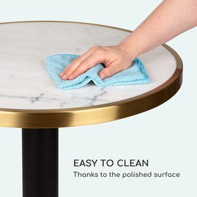 Blumfeldt Patras Jewel, mramorový stôl, secesný štýl, Ø: 57,5 cm, výška: 75 cm, liatinový stojan