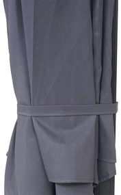 Nástenný slnečník Casoria 3 m polyester hliník/oceľ - sivá