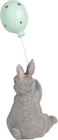 Dekorácia králik s modrým balónikom - 7*6*18 cm