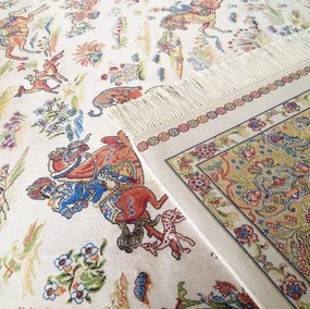 Koberec Exkluzívny Qum Silk 10 krémový