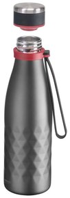 Sivá cestovná silikónovo-antikorová fľaša 550 ml Viva – Westmark