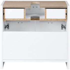 Livarno home Skrinka pod umývadlo, biela, 58 x 55 x 28 cm  (100392443)