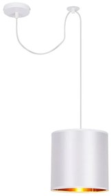 Candellux Bielo-medený závesný decentrálny luster Atlanta pre žiarovku 1x E27 31-00637