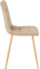 PROXIMA.store - Čalúnená jedálenská stolička FREDY FARBA: čierna, FARBA NÔH: chróm