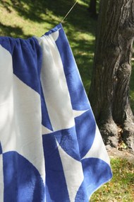 Noo.ma Tul deka so vzorom - Oranžová + Fialová