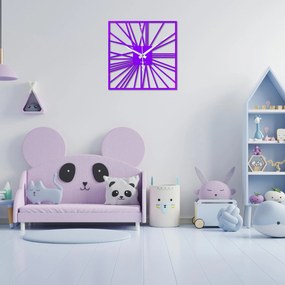 Nástenné hodiny z plexiskla - Sentop | X0111 | farebné: Šedá kovová Ral 7005 Strieborné ručičky 30 cm 4242-71772 X0111