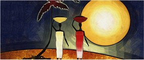 Obraz starovekej maľby (120x50 cm)