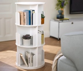 Otočná polica na knihy