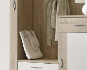 Predsieňová stena Patent, dub sonoma/biela