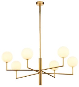 Jupiter 1930 - Luster na tyči FEME 6xG9/40W/230V mosadz