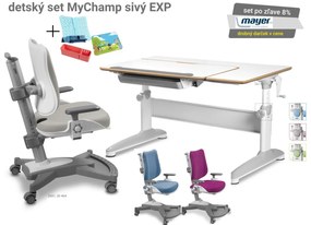 MAYER Set Rastúci stôl EXPERT 32E2 18 biely breza + stolička MyChamp