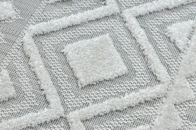 Koberec SOLE D3851 Boho, romby - ploské tkanie béžový