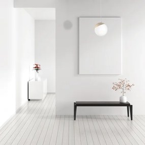 Luster na lanku SFERA WOOD 1xE14/40W/230V biela