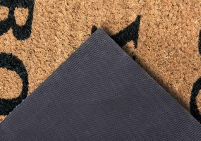 Hanse Home, Rohožka Come in if you have prosecco 105660 – na von aj na doma, 45x75, hnedá, chodba / predsieň