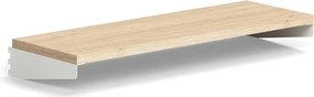 Polica RELY, laminát, 900x300 mm, biela/dub