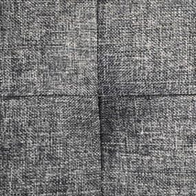 Taburet s odklápacím vekom OTTOMAN 76x38 cm, tmavosivý