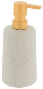 Dávkovač mydla Arizona, sivá/s drevenými prvkami, 430 ml