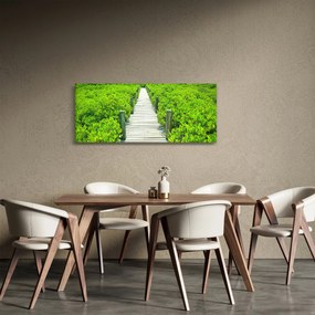 Obraz - drevený chodník (120x50 cm)