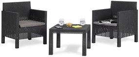 PENELOPE 2 SEATER záhradný plastový set - grafit